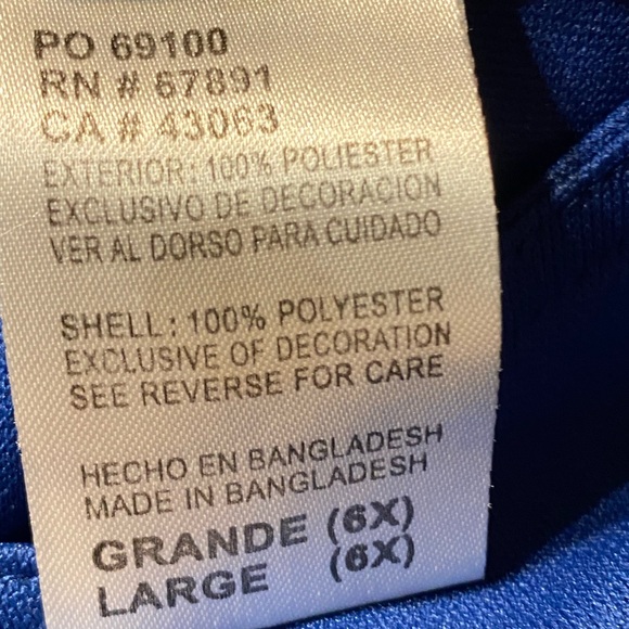 Reebok Kids Blue Indianapolis Colts NFL Team cheerleading dress/jumper size 6X - Picture 6 of 9